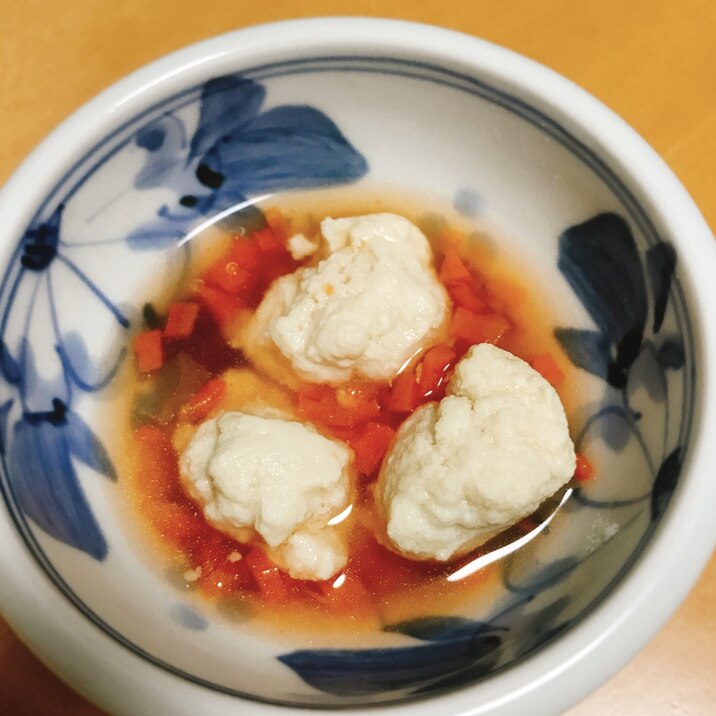 【離乳食後期】鶏団子と人参のケチャップ煮